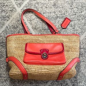 ✴️ LIMITED EDITION JASMINE STRAW COACH TOTE 🧡